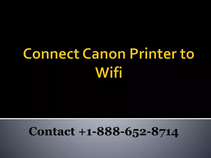 connect canon printer to wifi