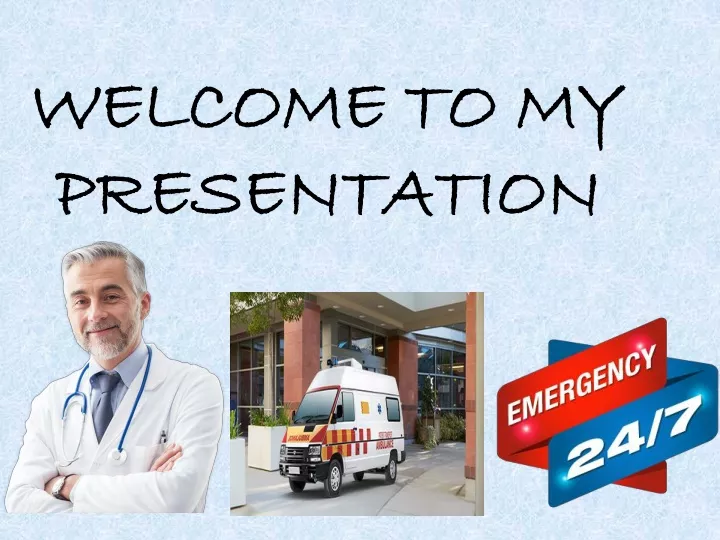 welcome to my presentation