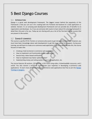 5 best django courses 5 best django courses
