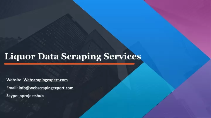 liquor data scraping services