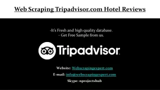 web scraping tripadvisor com hotel reviews