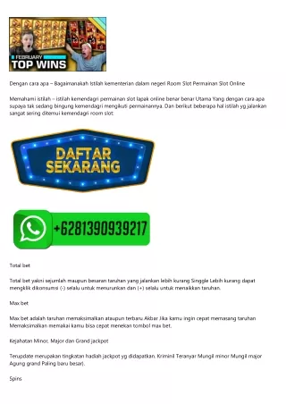 Website Slot Online Deposit Murah Bisa Lewat Ovo Paling Gacor 2022