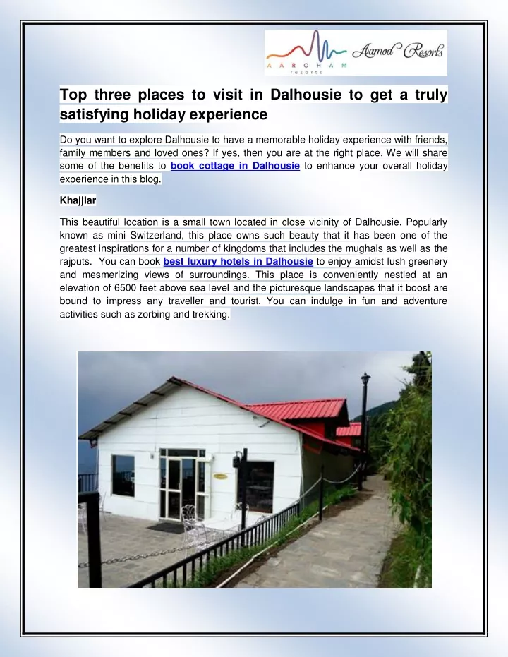 top three places to visit in dalhousie