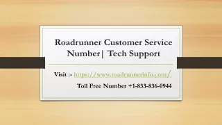 Roadrunner Customer Service Number 1-833-836-0944 | Roadrunner Tech Support