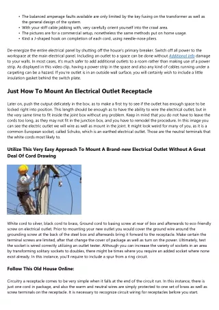 Exactly How To Wire Electrical Outlets And Also Buttons