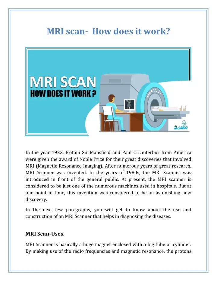 mri scan how does it work