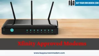 xfinity approved modems