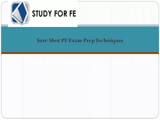 sure shot pe exam prep techniques