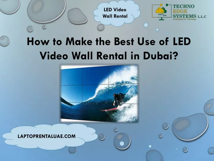 led video wall rental