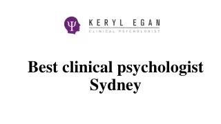 Best clinical psychologist Sydney