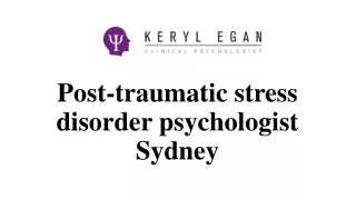 Post-traumatic stress disorder psychologist Sydney