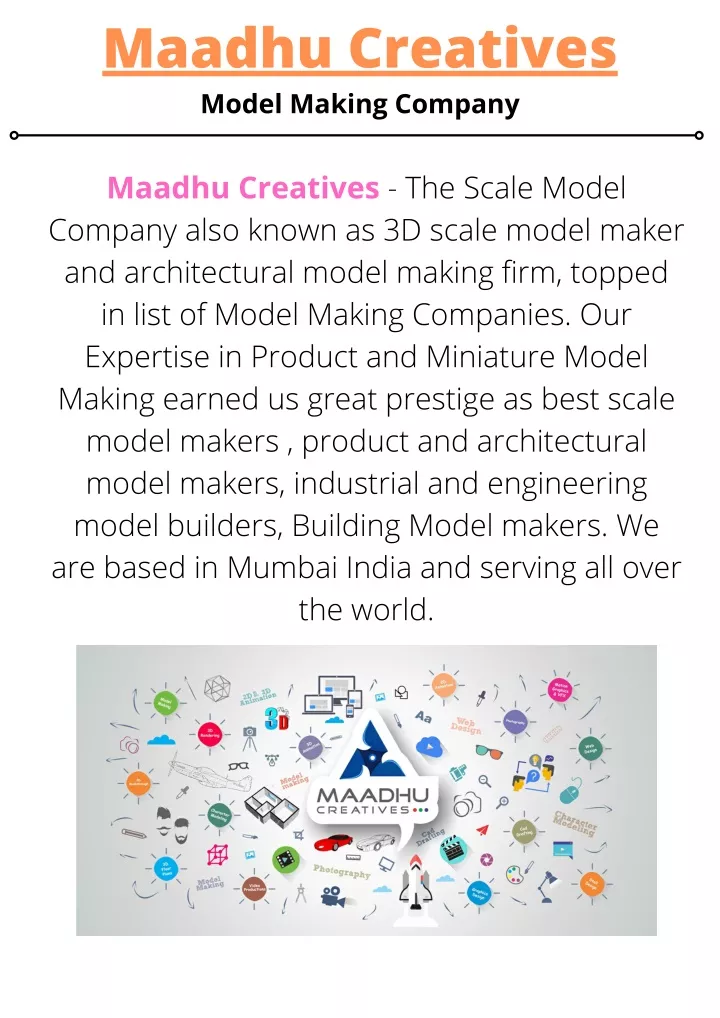 maadhu creatives model making company