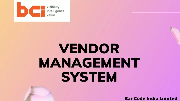 vendor management system