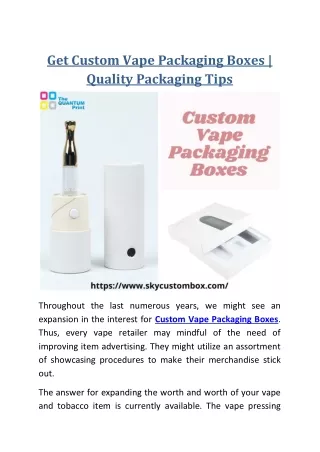 get custom vape packaging boxes quality packaging