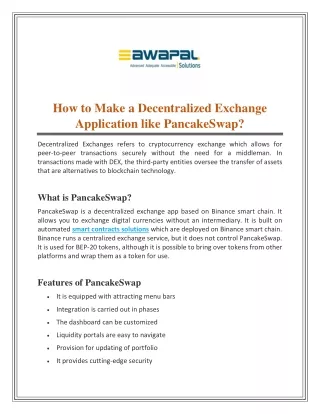 how to make a decentralized exchange application