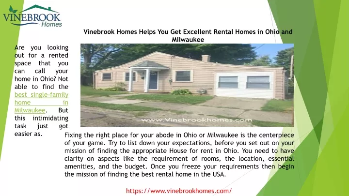 vinebrook homes helps you get excellent rental