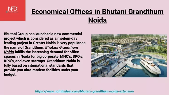 economical offices in bhutani grandthum noida