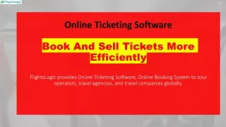 online ticketing software