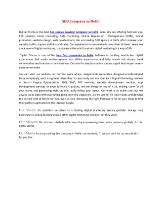 seo company in delhi