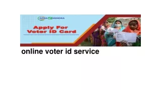 online voter id service