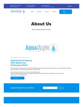 Award Winning Water System Company | Aqua Safe Water Systems