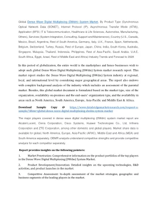 global dense wave digital multiplexing dwdm