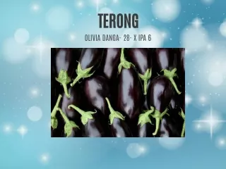 terong olivia danga 28 x ipa 6