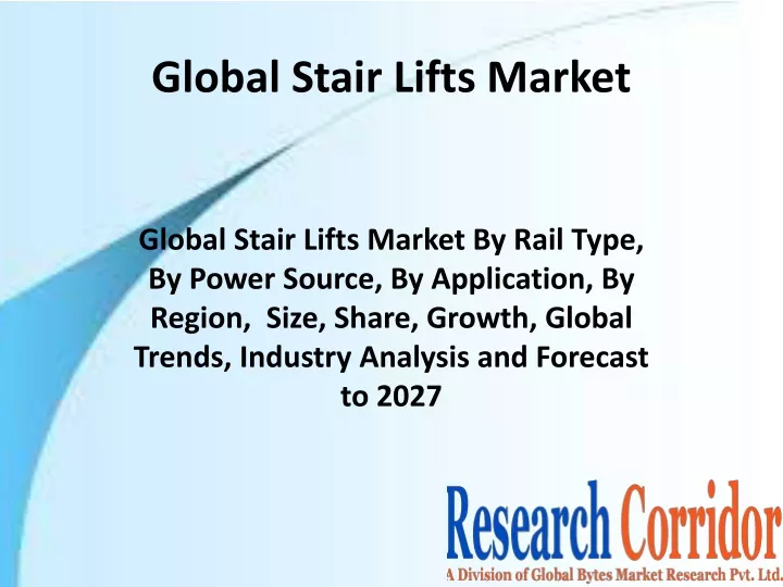 global stair lifts market