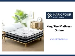 King Size Mattress Online - www.markfour.com.au
