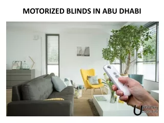 motorized blinds in abu dhabi