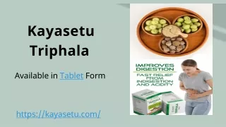 kayasetu triphala