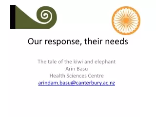 New zealand and India health