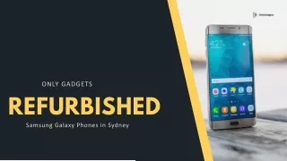 Refurbished Samsung Galaxy Phones in Sydney