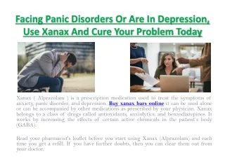 facing panic disorders or are in depression