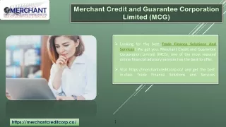 Merchant Credit and Guarantee Corporation Limited