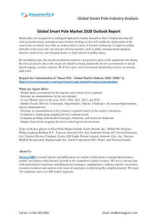 global smart pole industry analysis
