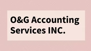 Accounting Service Plantation – O&G Accounting Services INC.