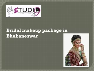 Bridal makeup package in Bhubaneswar