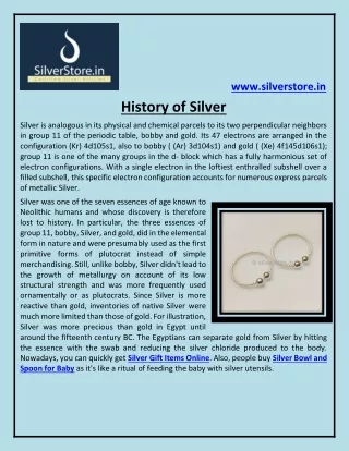 www silverstore in history of silver