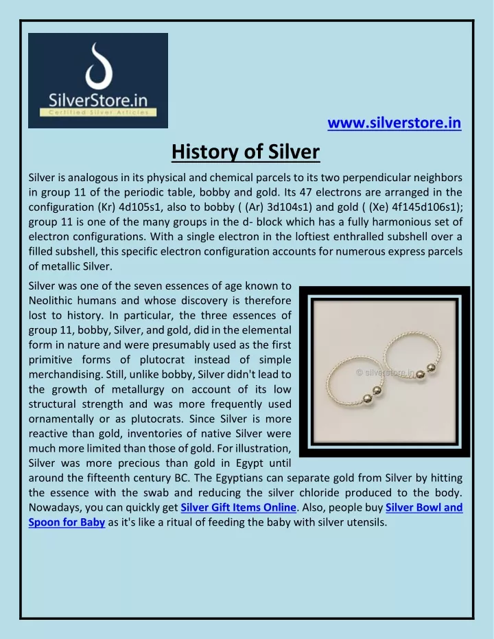 www silverstore in history of silver