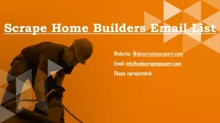 scrape home builders email list