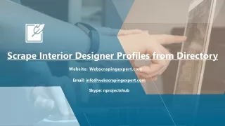 scrape interior designer profiles from directory