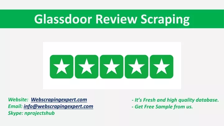 glassdoor review scraping