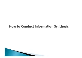 Information synthesis