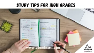 study tips for high grades