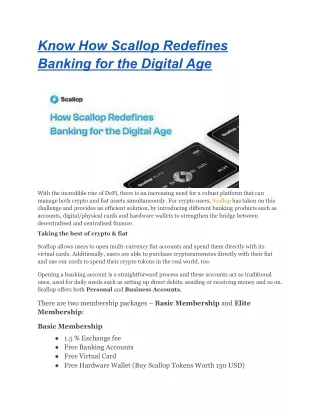 know how scallop redefines banking