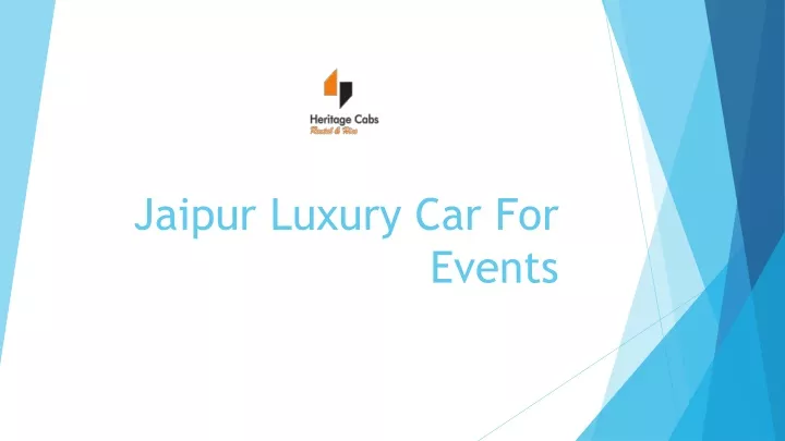 jaipur luxury car for events