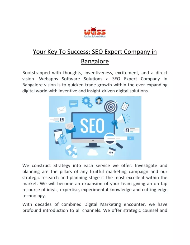 your key to success seo expert company