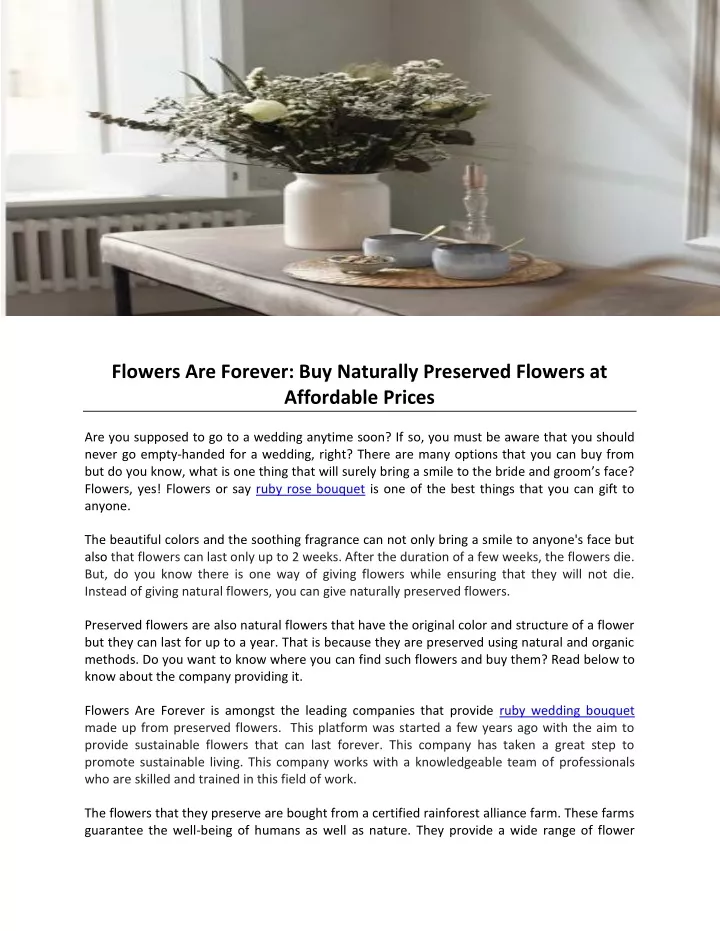 flowers are forever buy naturally preserved