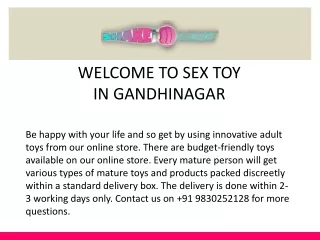 Sex Toys In Gandhinagar